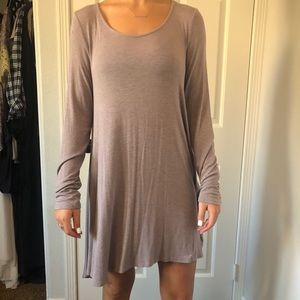 Purple long sleeve dress